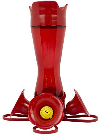 Perky-Pet Red Hummingbird Feeder - Pinch Waist Design for Easy Feeding - Humming bird Feeder for Outdoors - 403CP - 8 oz Capacity