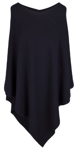 Love kashmir dam designer 100 % kashmir poncho – 'marinblå' – handgjord i Skottland – UVP (inklusive)600