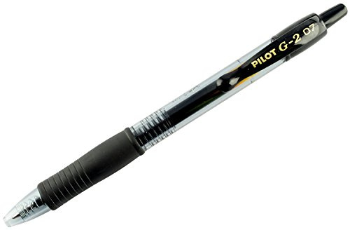 Pilot G207 Retractable Gel Rollerball 0.7 mm (Pack of 3) - Black (Package may vary)