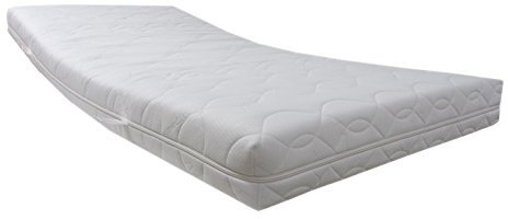 Dibapur® : Q Medicott 11 Zonen Orthopädische Kaltschaummatratze (100_x_190_cm) x ca.15,5 cm Kern mit gesteppten Doppeltuchbezug ca. 16 cm Härtegrad: H2,5 (bis ca. 110 kg) Made in Germany