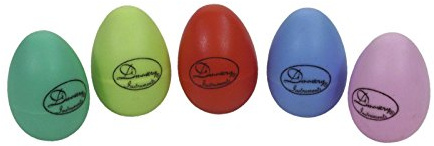 DIMAVERY Egg Shaker farbig 2x | Rasselei