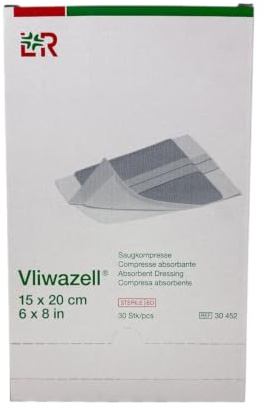 VLIWAZELL Saugkompressen steril 15x20 cm 30 St