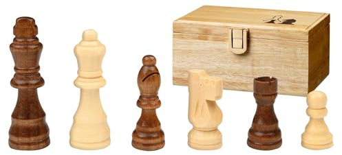 Philos 2005 - Schachfiguren Remus, Königshöhe 89 mm, in Figurenbox