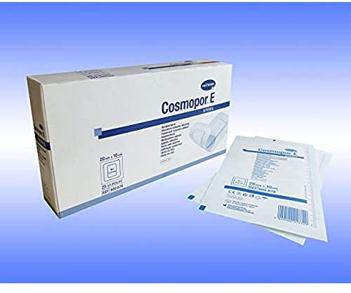 Cosmopore E Steril, 20 cm x 10 cm, 25 unidades
