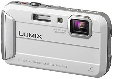Panasonic DMC-FT25EG-W Lumix Digitalkamera (6,9 cm (2,7 Zoll) LCD-Display CCD-Sensor, 16,1 Megapixel, 4-fach opt. Zoom, 70MB interne Speicher, USB, bis 7m wasserdicht) weiß