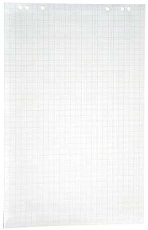 Bloc de papier pour tableau à feuilles, format 650 x 1000 mm, VE 5 pièces d'environ 20 feuilles.