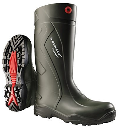 Dunlop Protective Footwear, C762933, Purofort+ Full Safety, Dunkelgrau/Rot/Schwarz, Größe 43 EU