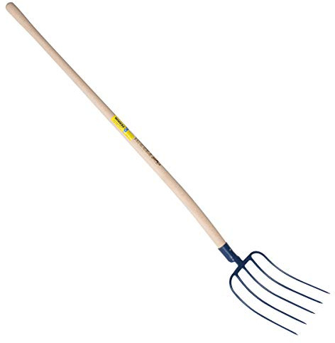 Outils Perrin Fourche à Fumier à Douille Emmanché Cintré 135, 5 Dents, 30cm Largeur