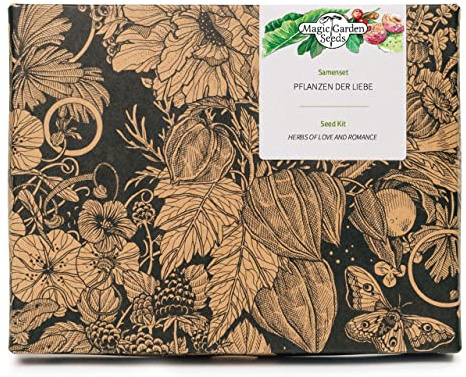Piante d'amore - set regalo di semi con 3 antiche erbe tradizionali d'amore