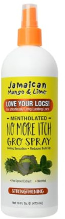 Jamaican Mango No More Itch Gro Spray, Maximum, 16 Ounce by Jamaican Mango