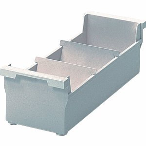 Helit 2 x Karteitrog A7 quer lichtgrau für ca. 1200 Karten