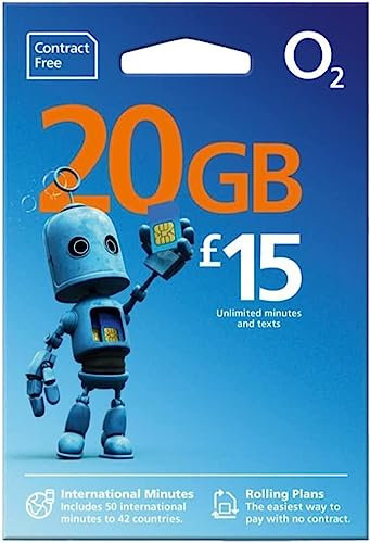 O2 Pay As You Go Sim Card Big Bundle £15 pack by O2