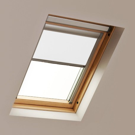 Ambition Blinds Blackout Roller Blinds for Keylite Code 1 White