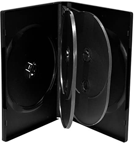 MediaRange - DVD-Videobox - Kapazität: 6 CD/DVD - Schwarz (Packung mit 50 )