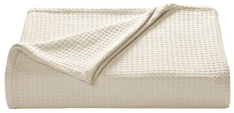 Tommy Bahama - King Blanket, Soft Cotton Bedding, Coastal Inspired Bedding Essentials (Bahama Coast Ecru Beige, King)