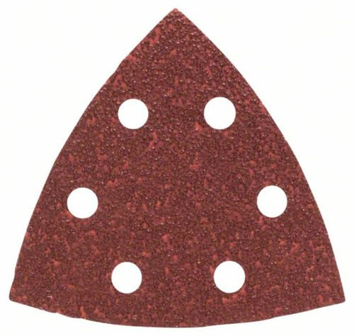 Bosch Accessories 2607019487 Lot de feuilles abrasives pour Ponceuse Delta Grain 40 25 pièces Argent