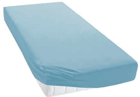 Qualität Baby Kinder Jersey Spannbettlaken 60x120,70x140 ,70x160,80x160, 80x180,80x200,90x160-mit Öko-Tex Standart (80x180cm, hellblau 009)