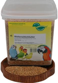 Anhaltiner Wellensittichfutter mit Jod und Honig 3,5 kg Premiumfutter Vogelfutter mit Jod und Honig