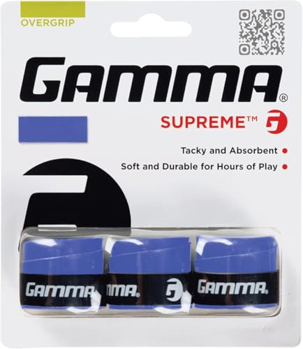 Gamma Griffband Supreme Overgrip 3er, blau, AGSO-12