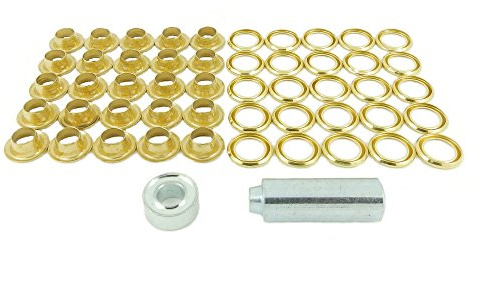 BP 22 - Kit de Reparación de 8.0mm Ojales y Arandelas de Latón (25 Sets)