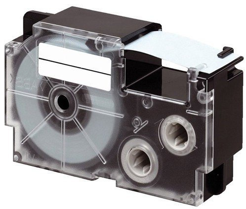 Beschriftungsband für Casio KL 8100, Schwarz auf Weiss, 9 mm, Schriftband-Kassette für KL8100, Farbband 9mm