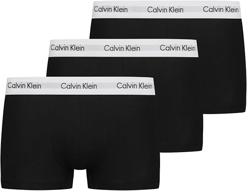 Calvin Klein Uomo Pantaloncini Boxer Vita Bassa Confezione da 3 Intimo, Nero (Black), L