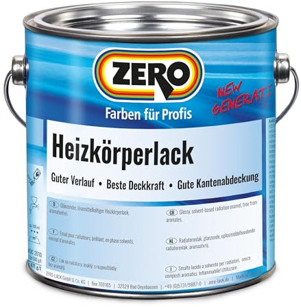 Heizkörperlack 2,5 Ltr. Zero Lack Weiß