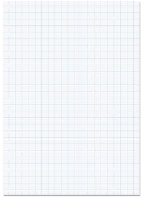 RHINO A4 Loose Leaf Squared Paper, 500 Sheets / 1000 Page, 10mm Squared Paper, Non Hole Punched, School & Office Stationery Supplies