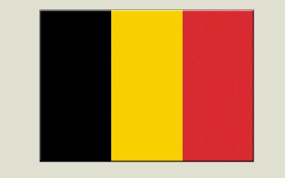 Adhésif autocollant / sticker Drapeau Belgique - 7 x 10 cm LOT DE 5 PIECES