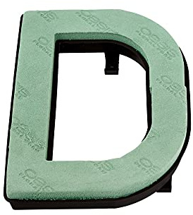 Oasis Blumenmuster Schaum Buchstaben Schnell Klammer System A-Z Erhältlich - Buchstabe D