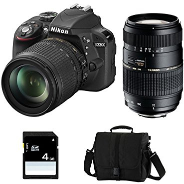 Nikon D3300 + 18-105 VR + TAMRON 70-300 DI + SD 4GB