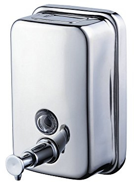 Beelee 1000 ml / 36oz Seifenspender aus Edelstahl Flüssigseifen-Spender Wandbefestigung, Chrom
