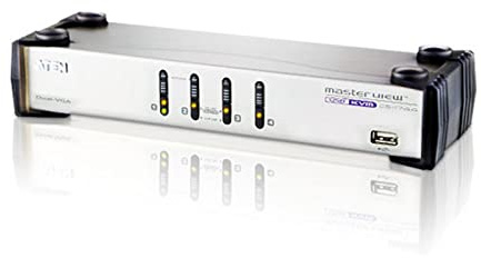 ATEN CS1744 4-Port USB VGA Dual Display/Audio KVMP Switch
