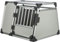 TRIXIE Hunde-Transportbox Aluminium in silber – M-L: 63 × 65 × 85 cm, stabile und geräuscharme Hundebox mit abgeschrägten Seiten, Sicherheitsverschluss & rutschfester Liegematte – 39343