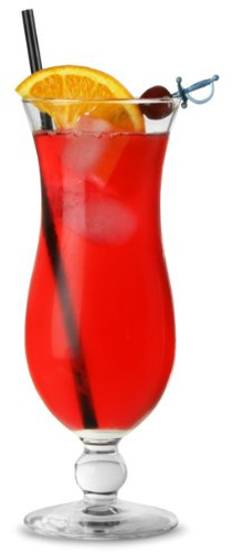 Libbey 4-Piece Hurricane Cocktail Glass Set, 15 oz / 420 ml, Dishwasher Safe, Recyclable, Reusable