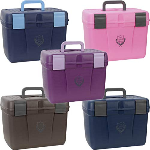 PFIFF 101562-43-2 Putzkiste Putzbox für Pferde stabil groß, L, blau-hellblau