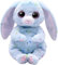 Ty Beanie Bellies Skippy Le Lapin de Pâques Bleu Clair avec Les Yeux Rose Glitter, Les câlins Animaux en Peluche avec Le Ventre Doux, Pâques, 20 cm, T41515