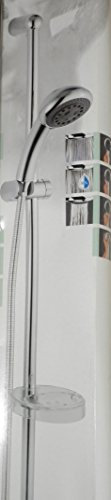 Kludi Duschset Brauseset Duschstange 90cm chrom gold bicolor
