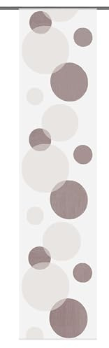 Home fashion 87984-840, Pannello Scorrevole Scherli, 245 x 60 cm, in Voile, Marrone