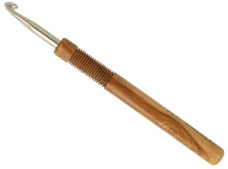 Addi Nature Häkelnadeln aus Olivenholz 15 cm 6 mm - 1 Stück