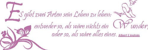 INDIGOS UG - Wandtattoo Wohnzimmer - Wandaufkleber 60x10x10 cm - Flieder - Aufkleber Kinderzimmer Schlafzimmer Küche Badezimmer Büro Dekoration