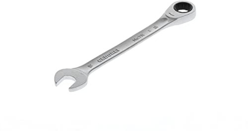 GEDORE Maulschlüssel mit Ringratsche, SW 15 mm, flach, 12-kant, UD-Profil, Schraubenschlüssel, 7 R 15