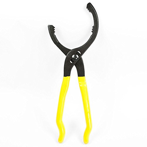 TekBox 12 inch Adjustable Oil Filter Wrench/Pliers/Plier/Oil Filter Removal Hand Tool/Self Adjusting