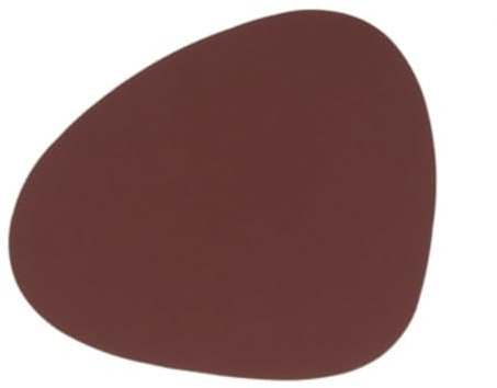 Lind DNA Glasuntersetzer Curve aus Leder Hippo in der Farbe Rot, Größe: 11x13 cm, 981800