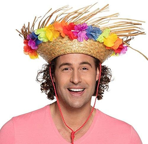 Boland BOL52537 Chapeau paille fleurs