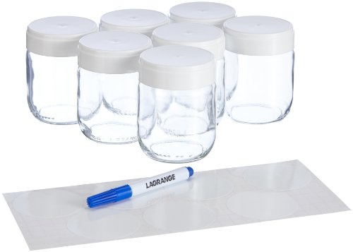 Lagrange 430101 - Juego de 7 vasos para yogurtera