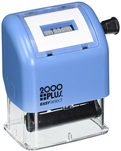 CONSOLIDATED STAMP MFG.,CO 2000 PLUS EASYselect Self-Inking Date Stamp, 1 x 5/32 Impression, Black Ink (011091)