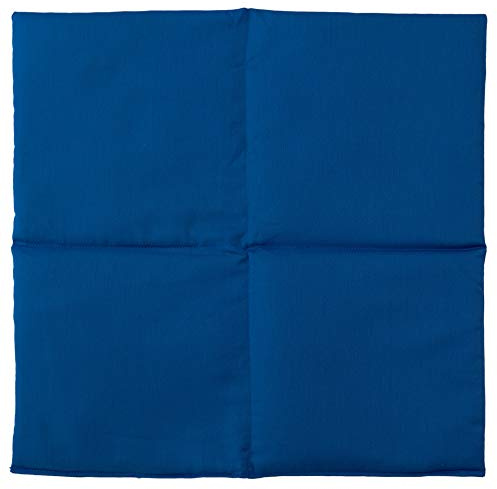 Bio-Bio Dinkelkissen 40x40cm 4-Kammer XXL Bio Füllung & Bio Stoff enzianblau - Wärmekissen Körnerkissen