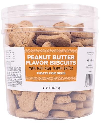 Pet Life Peanut Butter Dog Biscuits, 6 lb. Tub