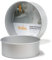 Decora 0062615 - Teglia Professionale Tonda, Alluminio Anodizzato, colore: Argento, 35 x 10 cm